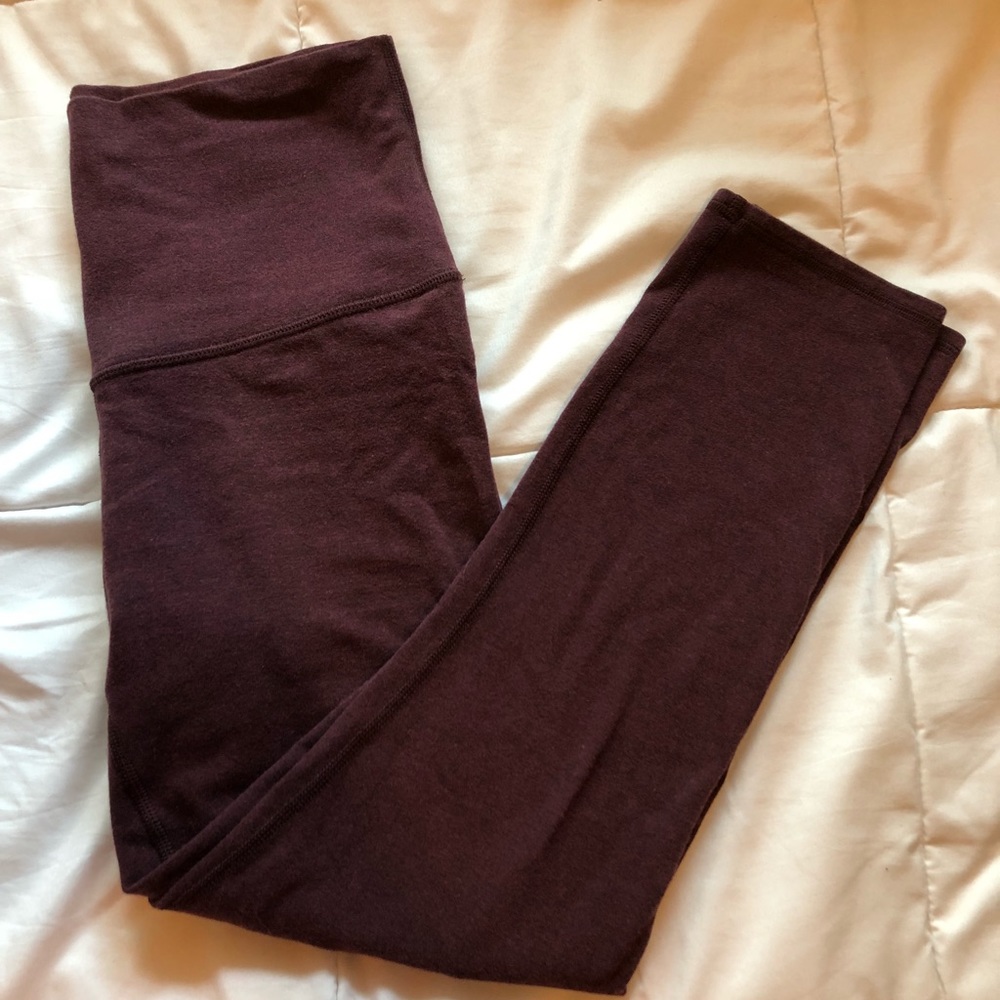 Lulu Lemon High Rise Cotton Crop Leggings